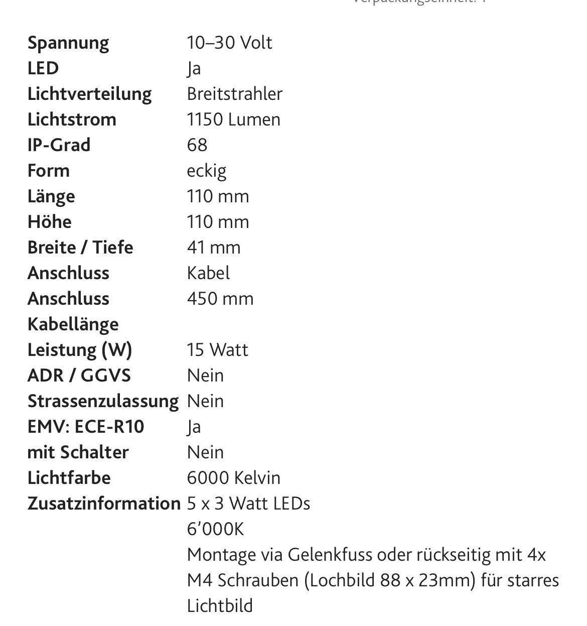 Fari: 9Stk LED Arbeitsscheinwerfer 12/24V – Usato da Cressier FR venduto da schmidli010 1