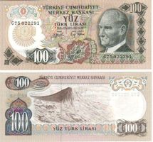 Türkei 100 lira 1979 unz bankfrisch