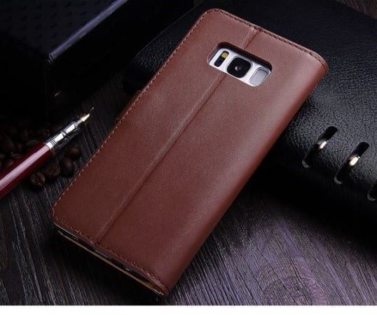 Cover & Protezioni schermo: LUXUS GALAXY S8+ Flip Leder Case Cover – Nuovo e nell'imballaggio originale da Zürich venduto da Store-247 1