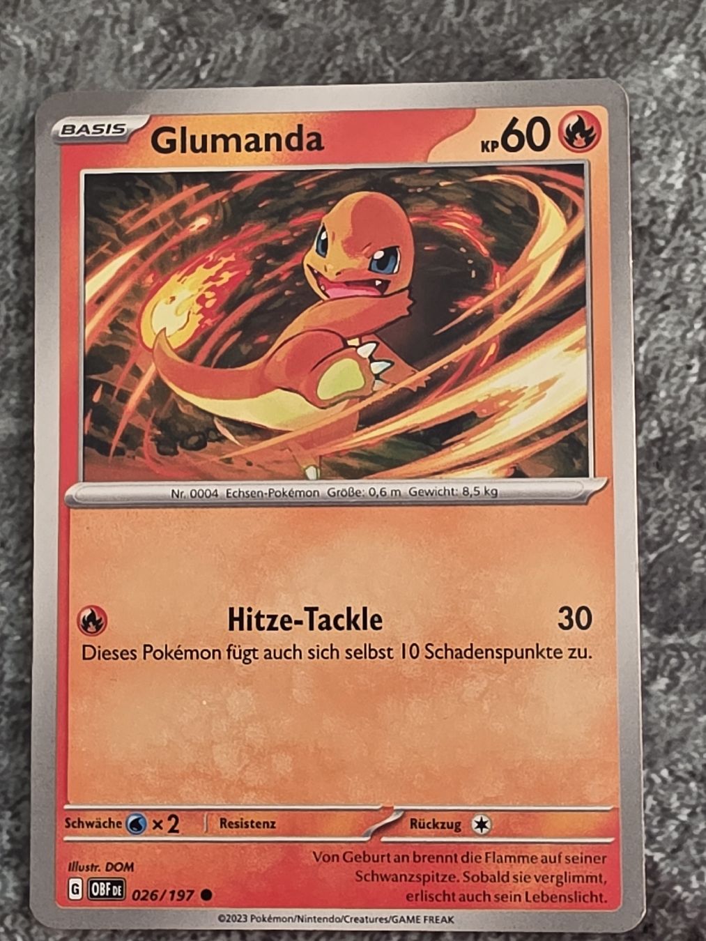 Pokémon Cartes à collectionner: Glumanda Pokemon Karte Basis  – D'occasion à Alberswil par mario889