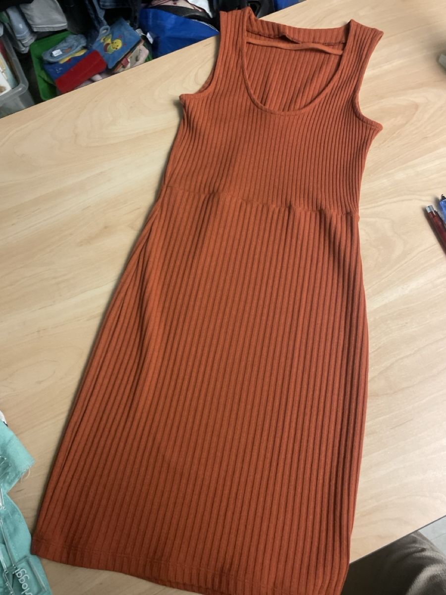 Vestiti: Even&Odd Kleid, gerippt, Rostbraun, Gr.XS – Usato da Obergerlafingen venduto da cabo4 1