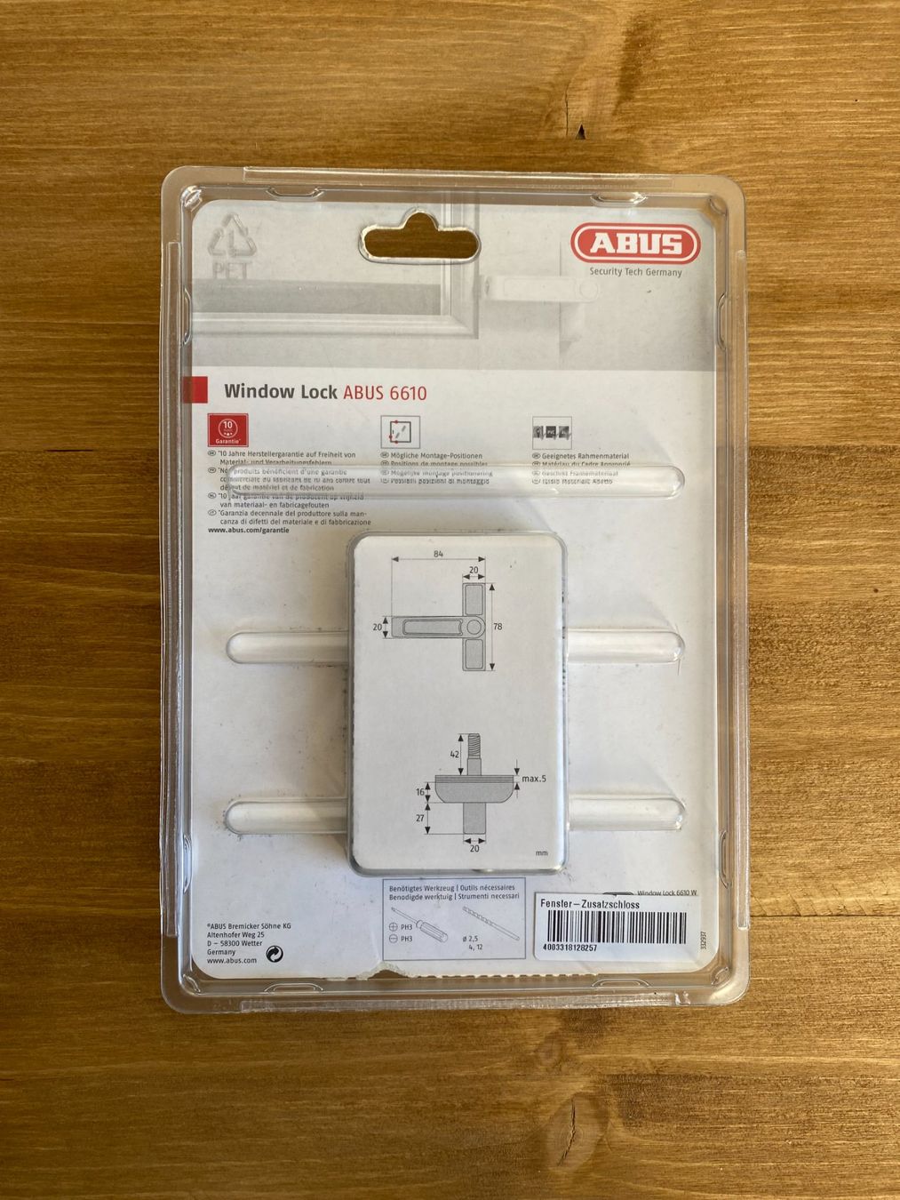 Abus Lucchetti: ABUS Fenstersicherung 6610 – Nuovo e nell'imballaggio originale da Luzern venduto da fairflip 1