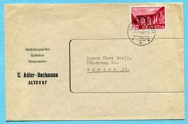 Brief von Altdorf nach Zürich 1963 - Abs: E. Adler-Bachmann
