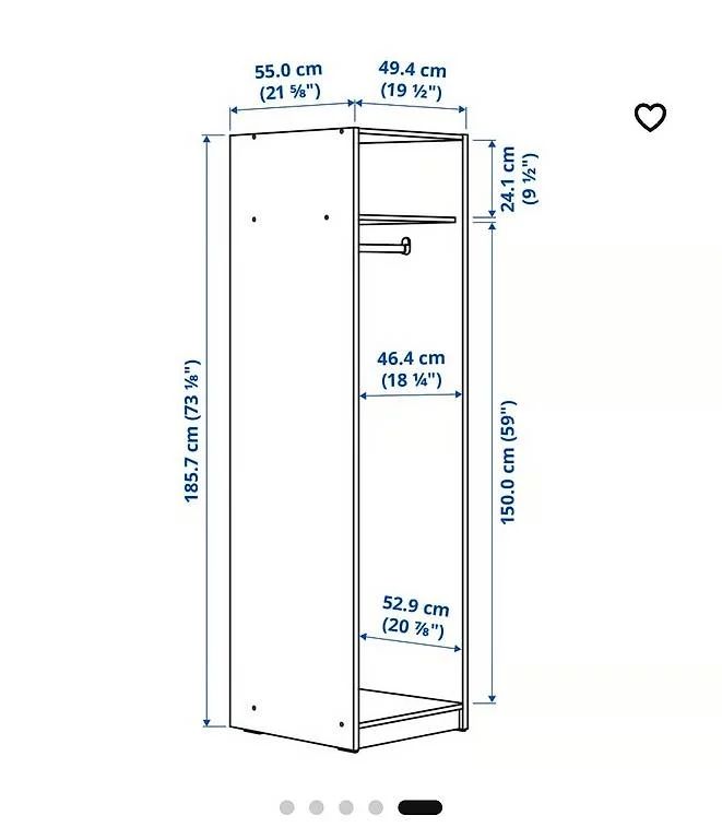Ikea Armadi: Kleiderschrank Einzeltür ikea – Nuovo (secondo la descrizione) da Zürich venduto da aba_6b6j 3