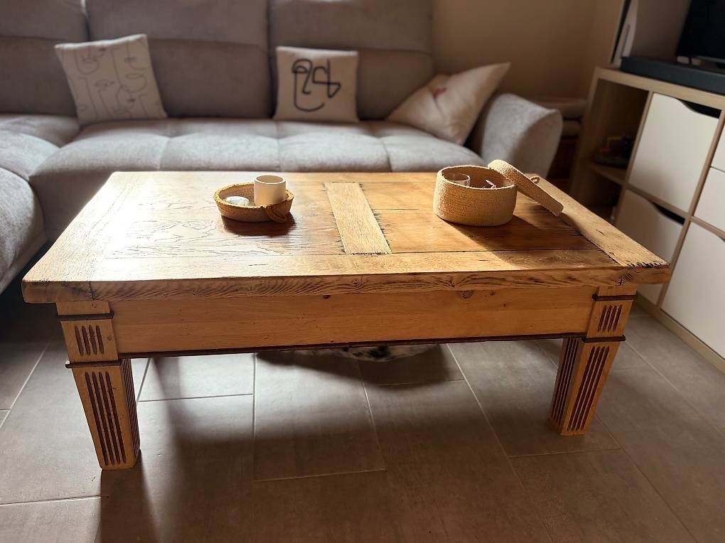 Tische: Table basse bois massif – Gebraucht aus Cernier von DBONEUCHATEL 3