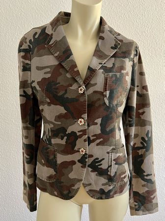 TAGLIATORE Blazer Camouflage Gr. 36/S mit Strassknöpfe