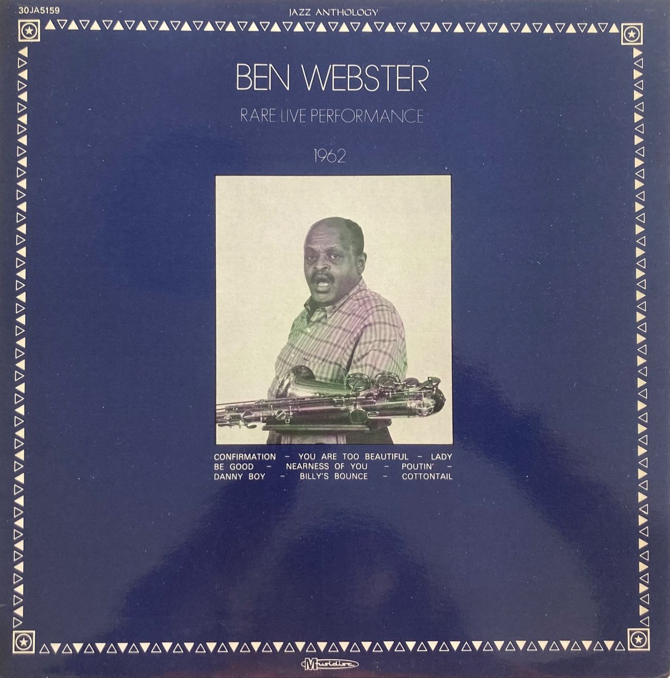 Schallplatten: BEN WEBSTER - RARE LIVE PERFORMANCE 1962 – Gebraucht aus Poliez-Pittet von Newtown-Records