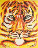 Gemälde: Gelber Tiger