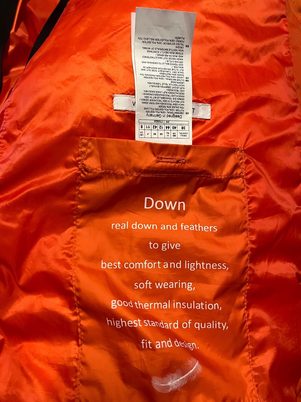 Gerry Weber Giacche: Daunen Jacke Gerry Weber, Grösse L, chic in Orange – Usato da Zürich venduto da Hypera 1