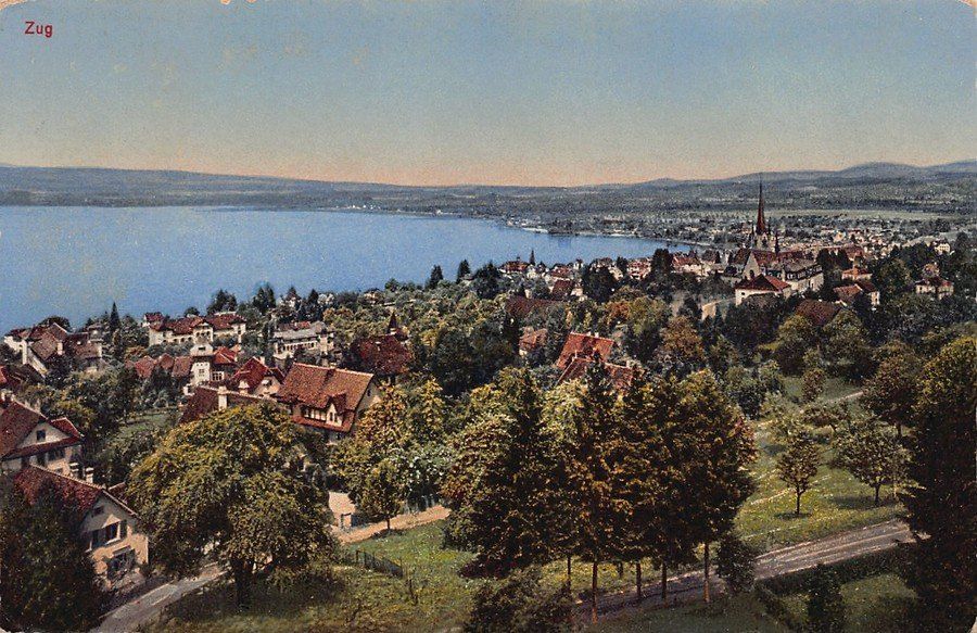 Ansichtskarten: Zug, gelaufen 1930 – Gebraucht aus Frauenfeld von POML