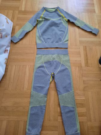 Lupilu Thermo Unterwaesche Set grau gelb Groesse 98/104 neu