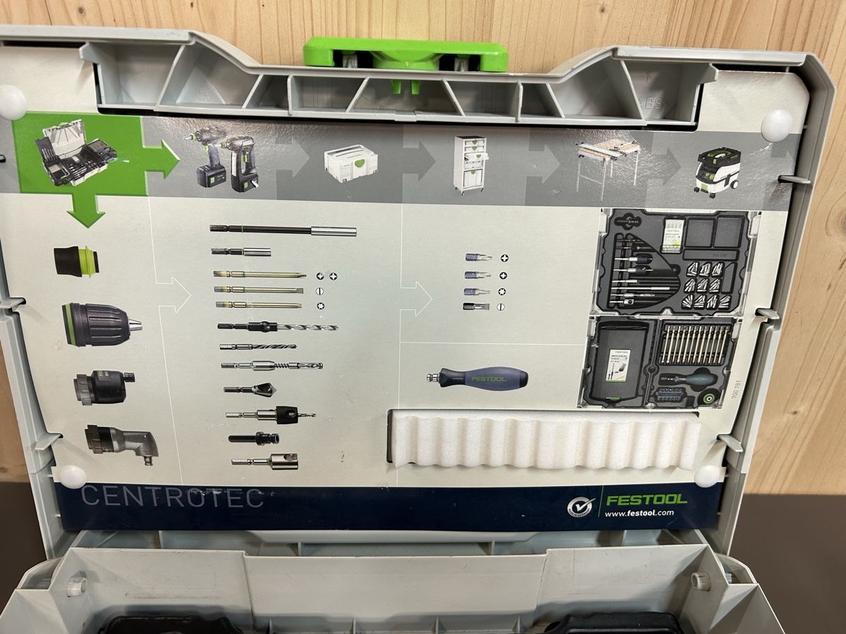 Festool Alle Maschinen: Festool Montagepaket / SYS 1 CE Sort / Systainer Centrotec – Gebraucht aus Elgg von  5
