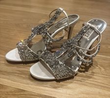 Badgley Mischka Embellished Heels, EU Size 37.5 - Stunning!