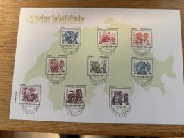 Luxusbrief Bern 25.8.1977 Schweizer Volksbräuche 