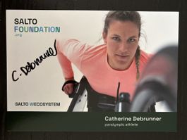 Autogrammkarte Catherine Debrunner signiert neuwertig