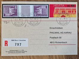 FDC S68 Plus PK Ersttag auf R-Brief 5.1.76 für 1.--