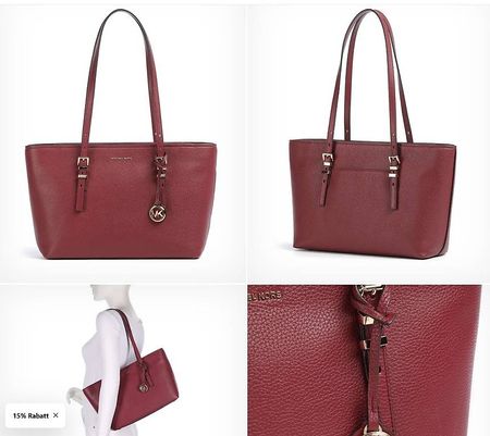 Michael Kors Quinn Medium Tote bag wine (NEU und OVP)