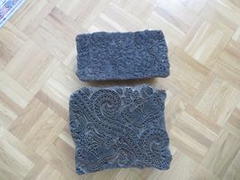 Alte Stoff-Druck Module/ 2 Stück