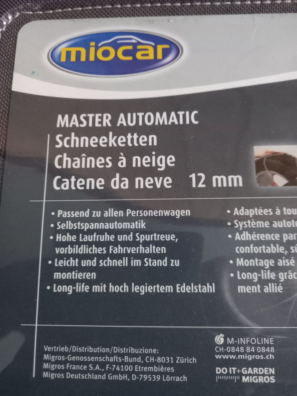 Catene da neve: Schneeketten MIOcar – Nuovo e nell'imballaggio originale da Spiez venduto da Harrier 3