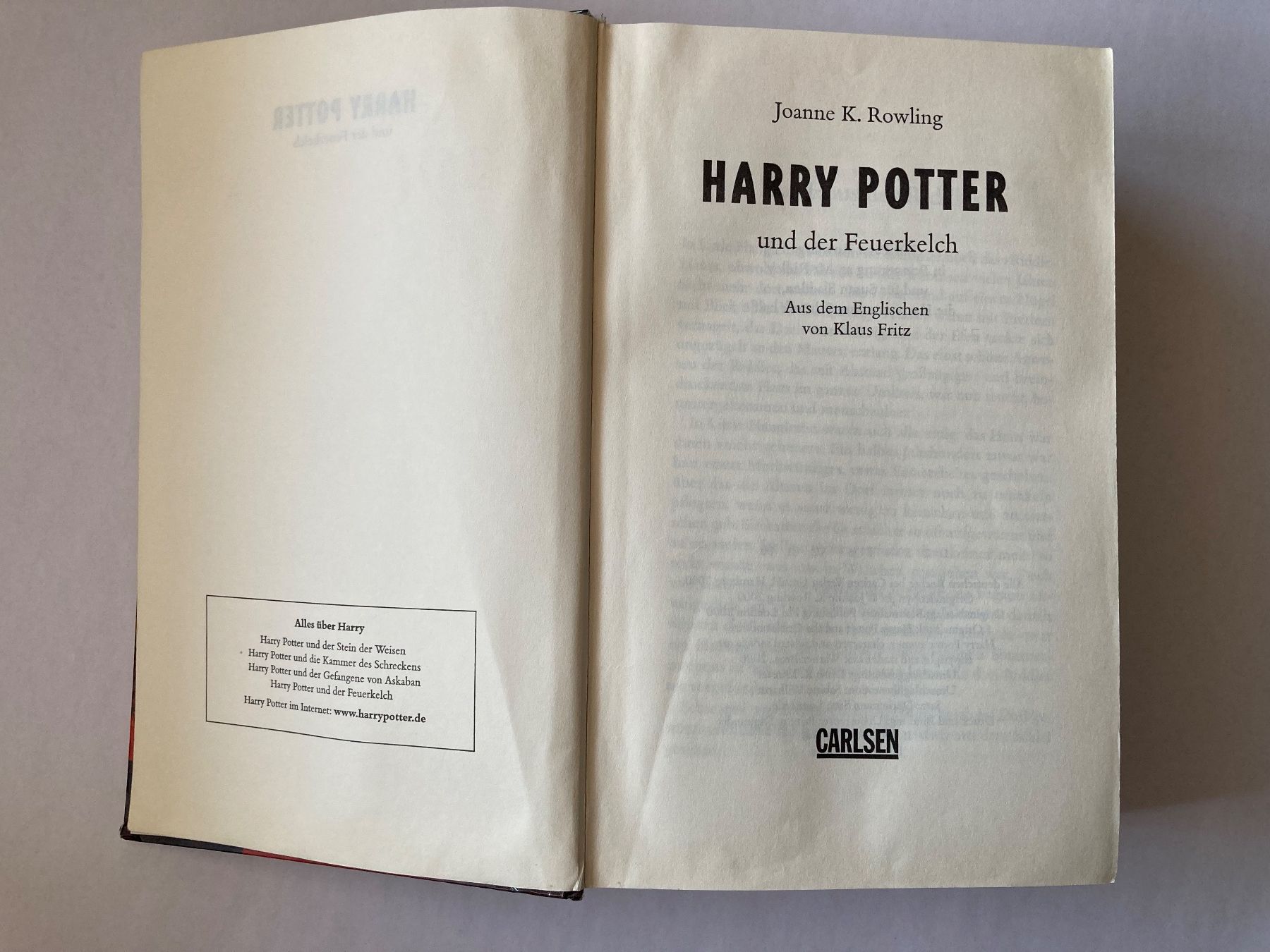 Libri: Buch: Harry Potter und der Feuerkelch – Nuovo (secondo la descrizione) da Bubendorf venduto da Alpenheidi 4
