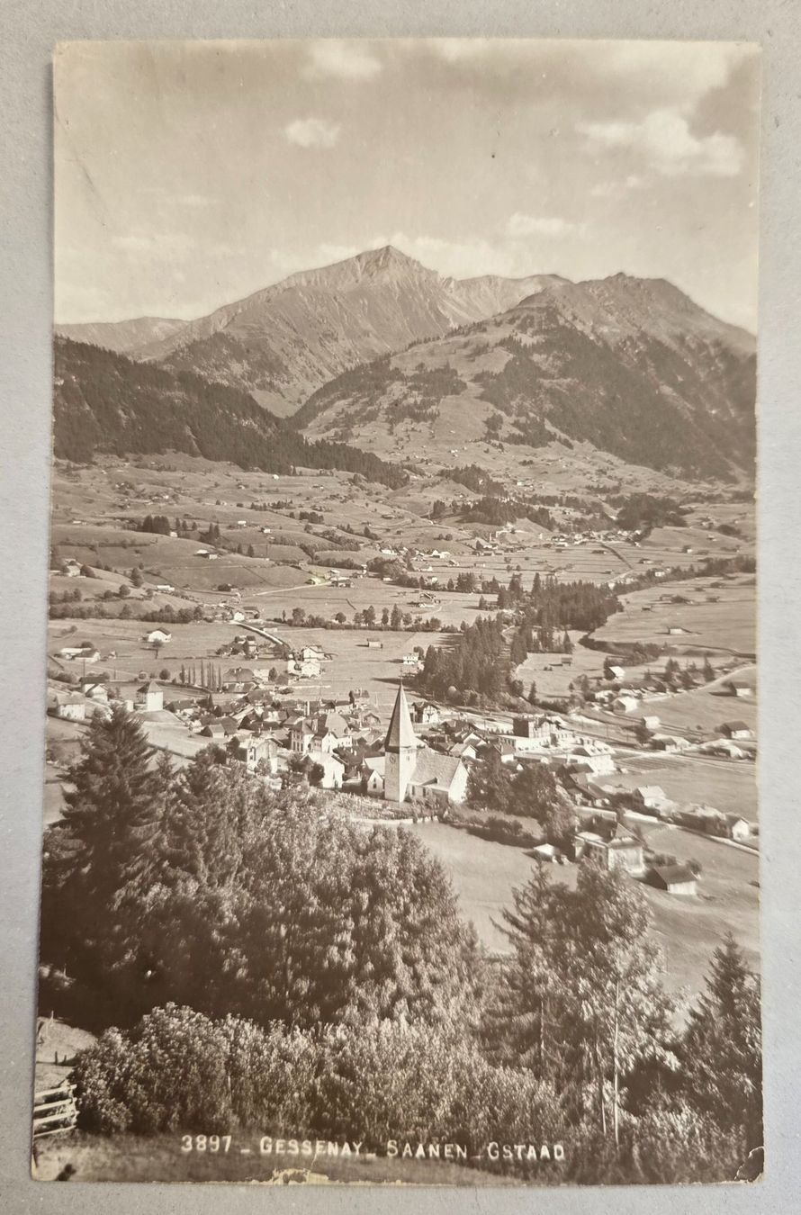 Cartoline postali: AK Gstaad Saanen Gessenay 1914 – Usato da Rheinau venduto da MakalekaAloha 1