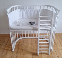 Neuwertiges Babybay Boxspring weiss mit viel Zubehör !