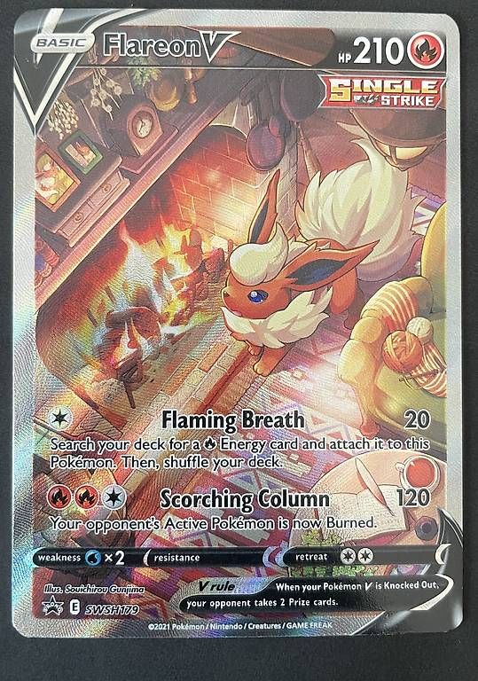 Pokémon Carte collezionabili: Pokemon Flareon V – Usato da Meilen venduto da Push_Pull_Leg
