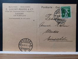 E. LEICHT-MAYER & Cie, Luzern, 1911 gelaufen