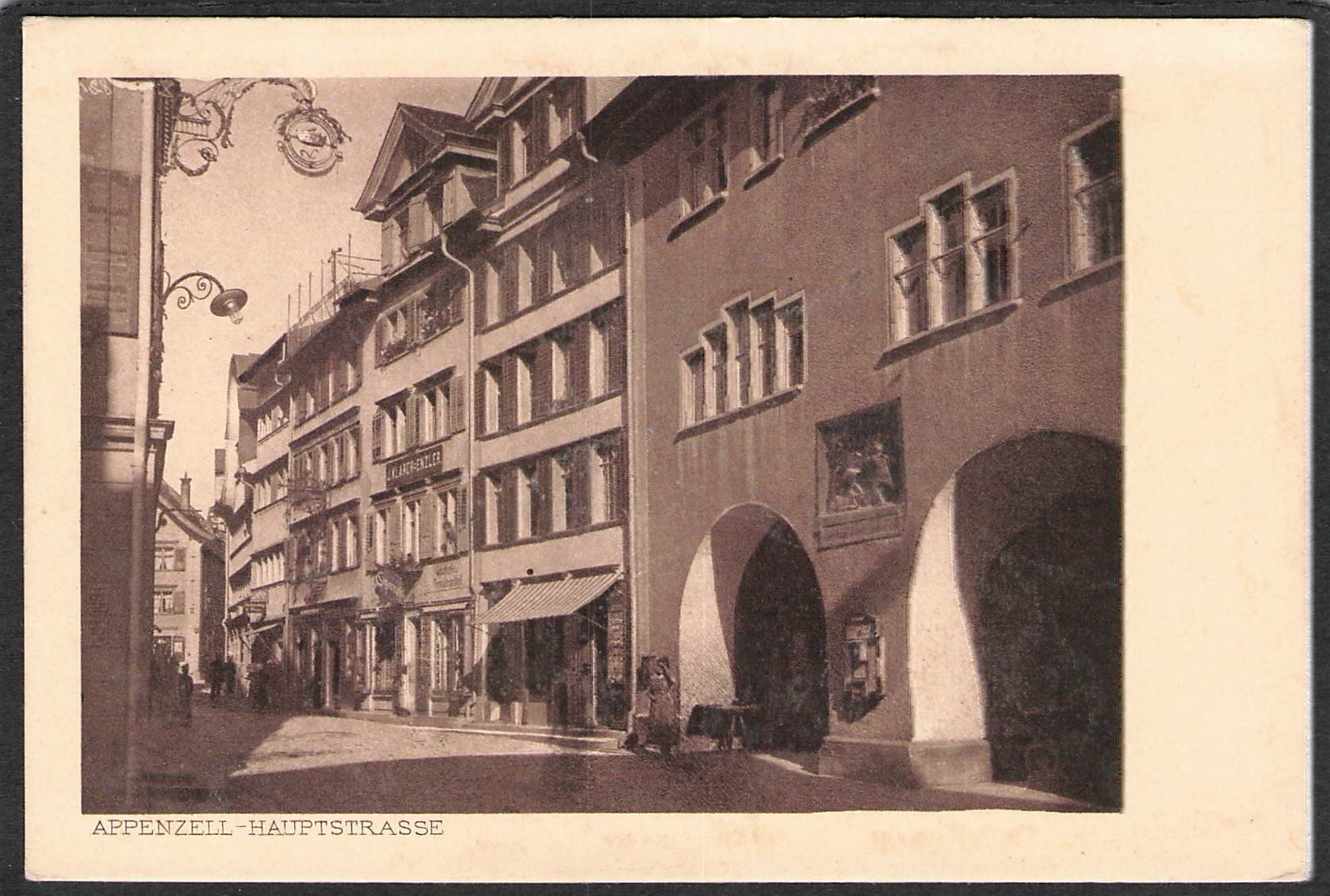Cartoline postali: - Appenzell , Hauptstrasse – Usato da Reichenburg venduto da Pipo-67