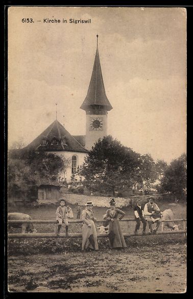 Ansichtskarten: AK Sigriswil, Kirche – Gebraucht aus Berlin von bartko-reher