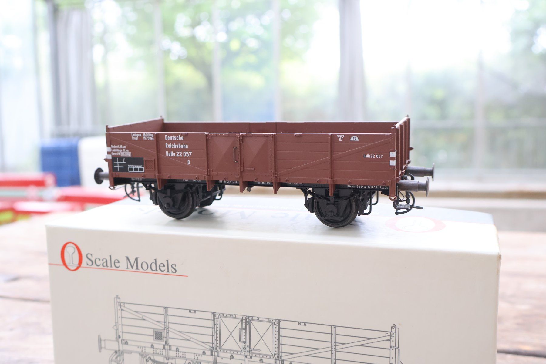 Modellini di ferrovie: Scale Models DR Hochbordwagen - Spur 0 Top Modell – Usato da Winterthur venduto da Monstera 1
