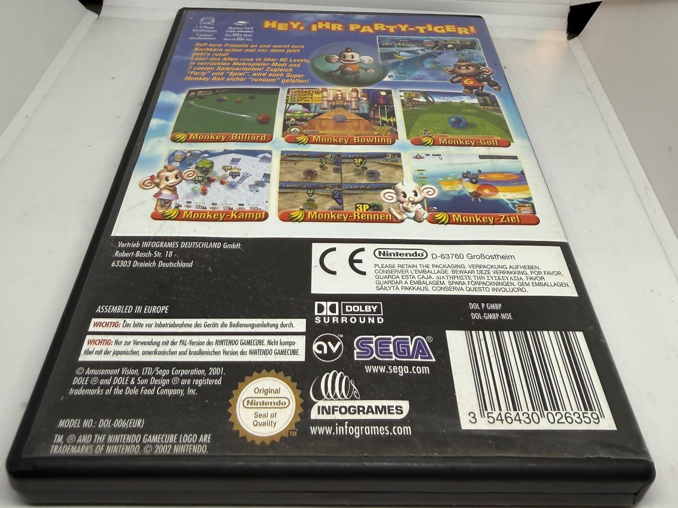 Nintendo Giochi: Super Monkey Ball GameCube – Usato da Dietlikon venduto da NESFEVER 1