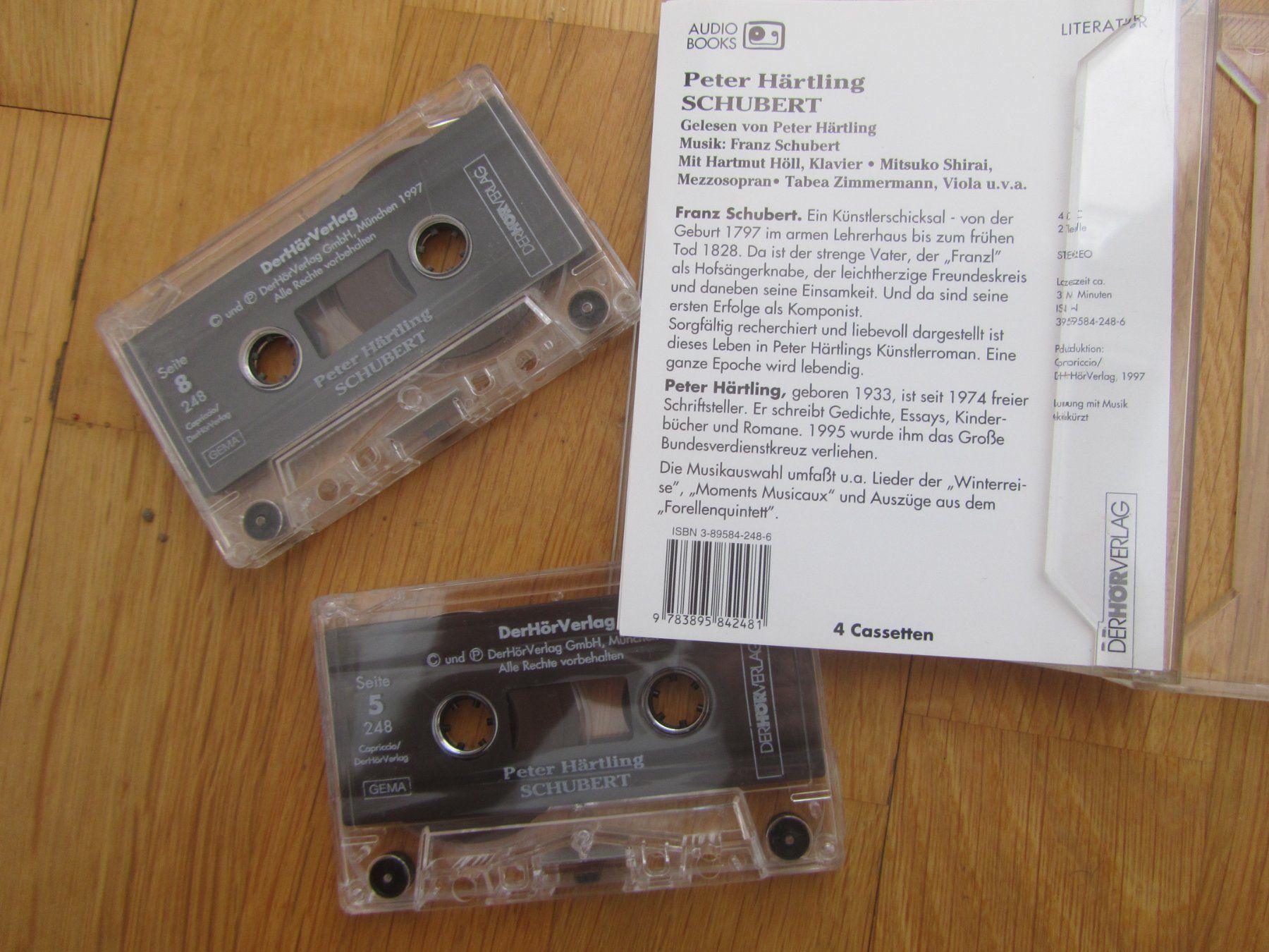 Cassettes audio: Peter Härtling   - SCHUBERT – D'occasion à Seengen par mikelele 3