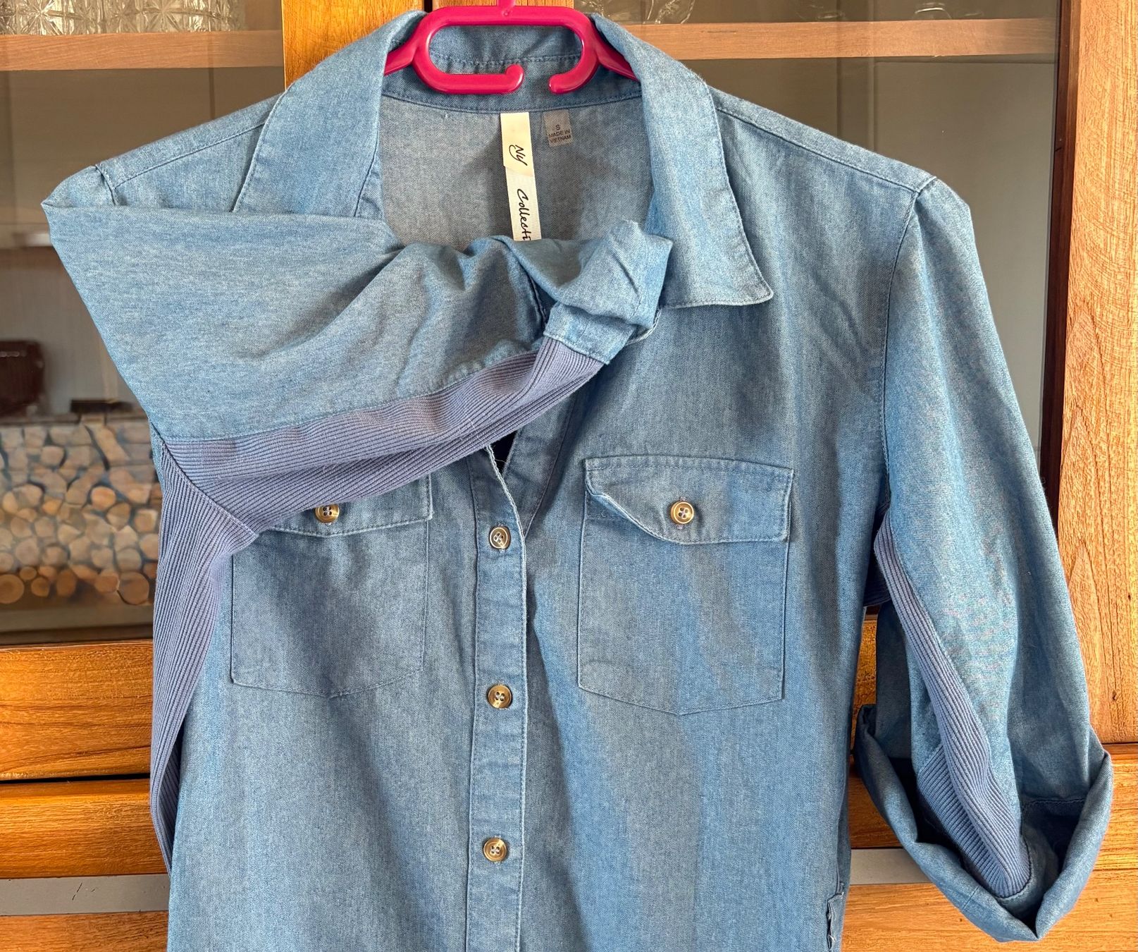 Robes: Kleid/Blusenkleid/ Hemdkleid Jeans mit Einsatz,Gr.S – Neuf (Voir description) à Siblingen par Vany_McDougall 6