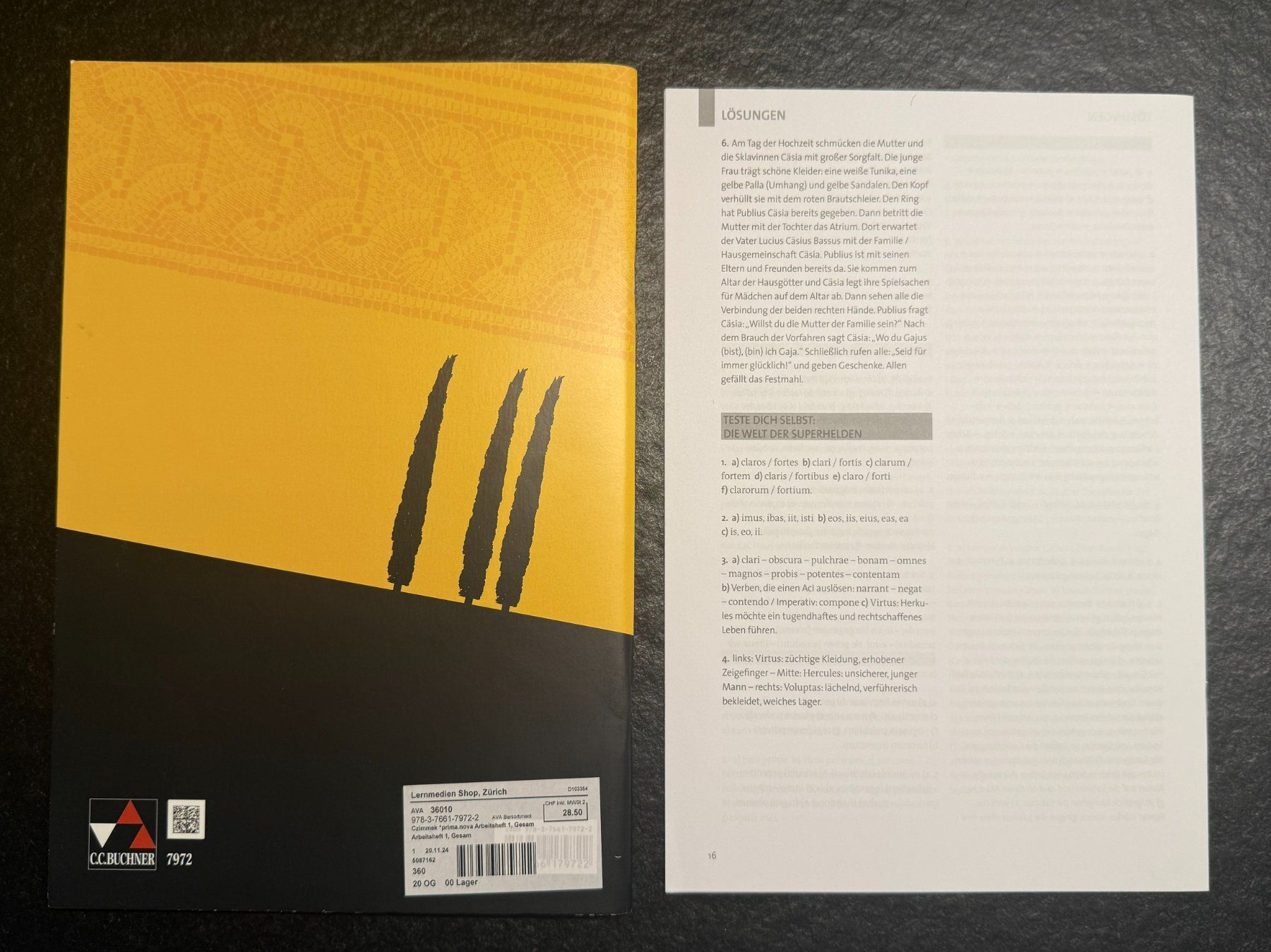 Libri: Prima Nova, Arbeitsheft 1, mit Lösungen – Usato da Schlieren venduto da mamazon 1