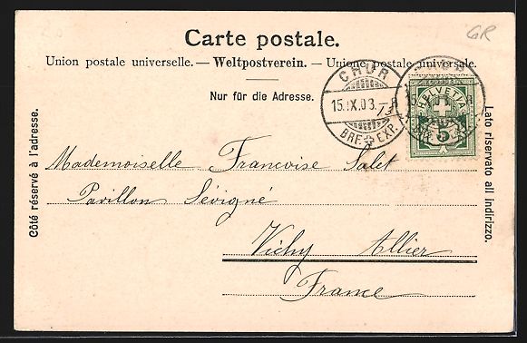 Cartoline postali: Naz bei Preda, Blick auf das Dorf an der – Usato da Berlin venduto da bartko-reher 1