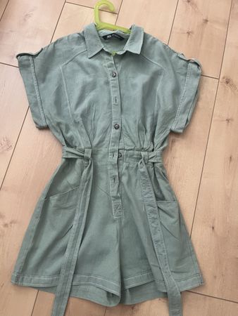 Robe Combinaison Zara vert kaki taille M bon état