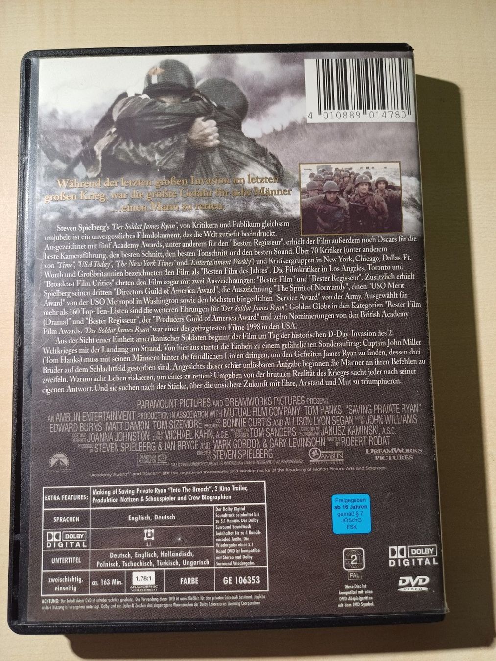 Alle DVDs: Der Soldat James Ryan – Gebraucht aus Egliswil von Cracky81 1