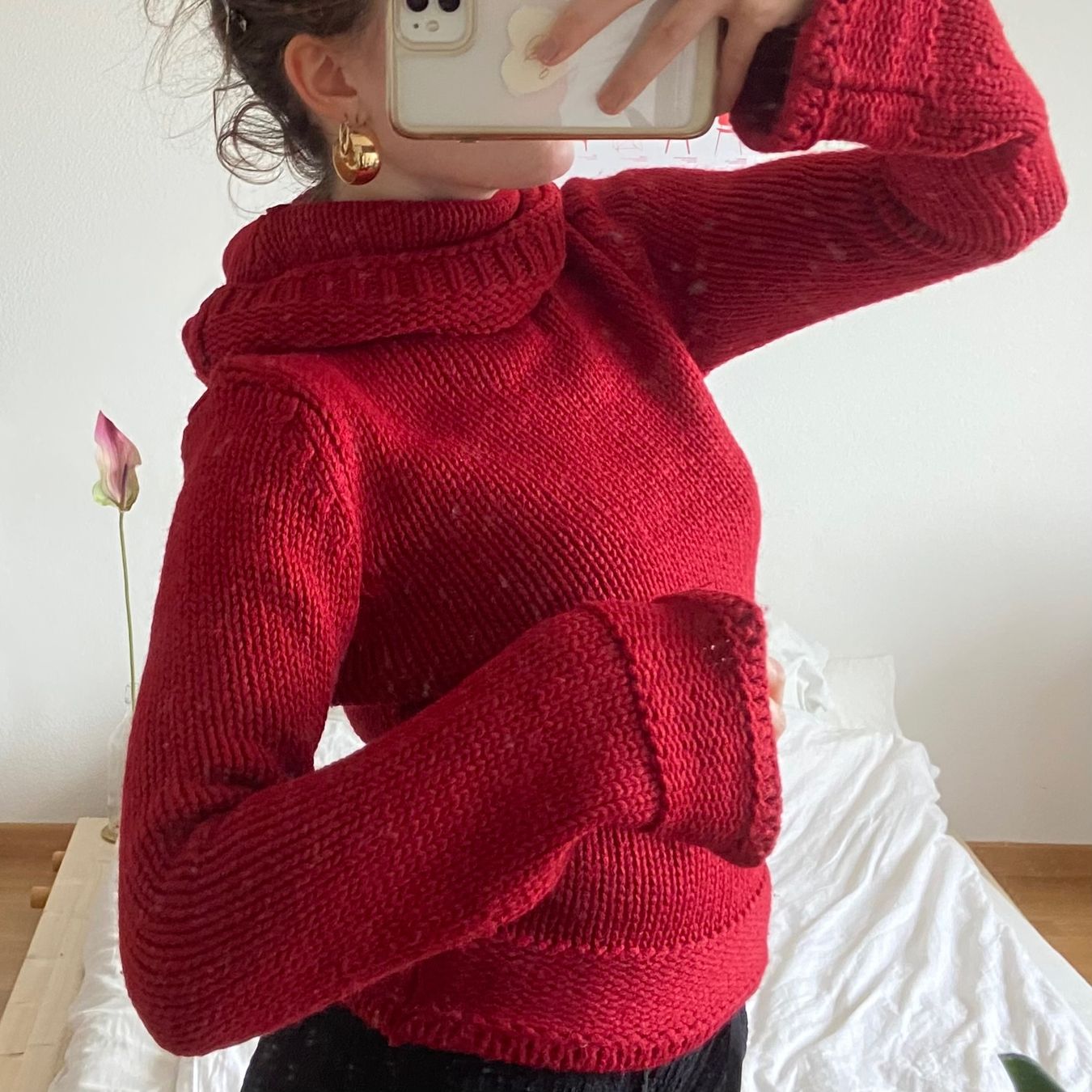 Maglioni & Felpe: Strickpullover mit Kragen rot Damen gebraucht Zustand – Usato da Spiegel b. Bern venduto da pre1ovedthreads 1