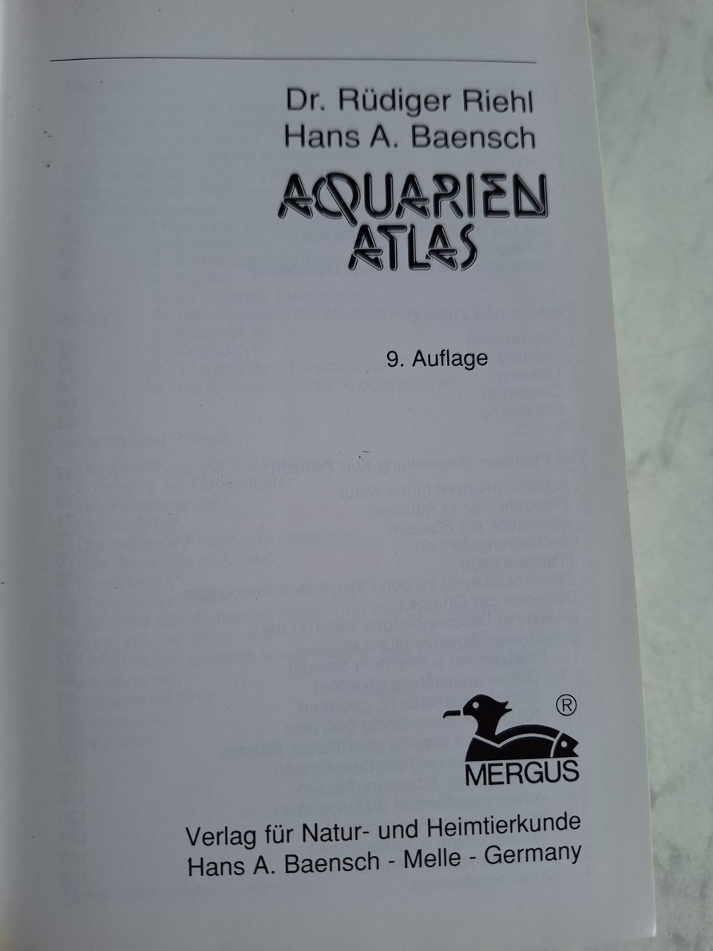 Bücher: AQUARIENATLAS MIT 950 SEITEN – Gebraucht aus Huttwil von Kunterbuntli 2