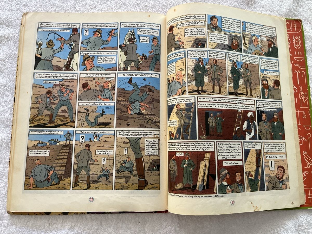 Fumetti: Blake & Mortimer, Le Mystère de la Grande Pyramide 1956 EO – Usato da Gockhausen venduto da London95 4