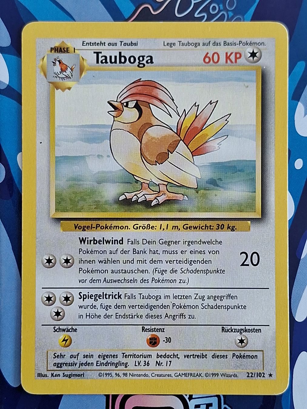 Pokémon Sammelbilder & Trading cards: Tauboga - Base Set Basis Set #Ord3 – Gebraucht aus Altstätten SG von GGsGameshop
