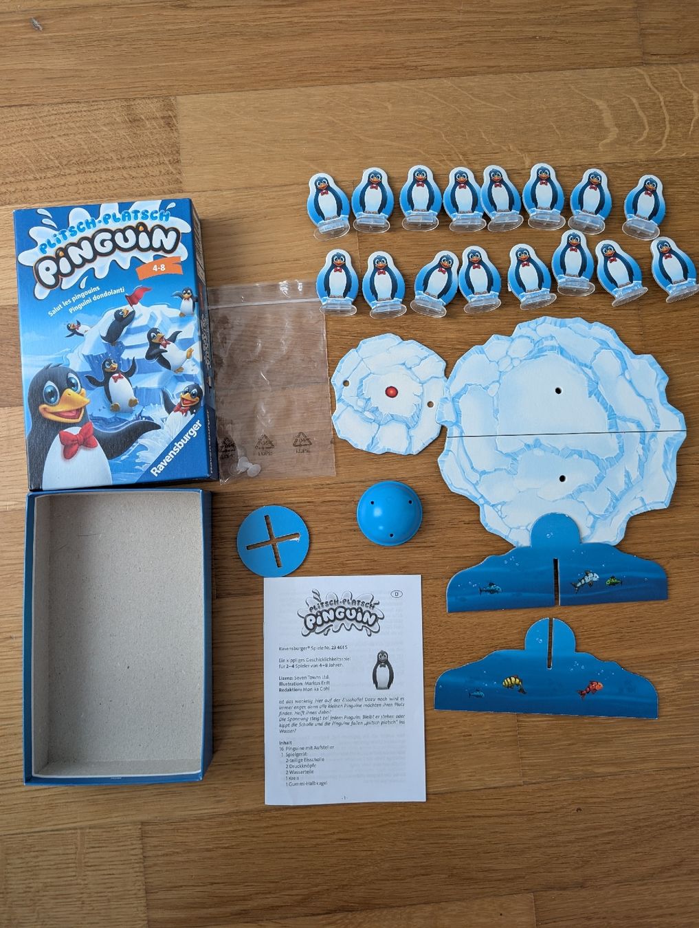 Ravensburger Giochi: Plitsch-Platsch Pinguin, Ravensburger Spiel, Kompaktversion – Usato da Wädenswil venduto da HummerZH 2