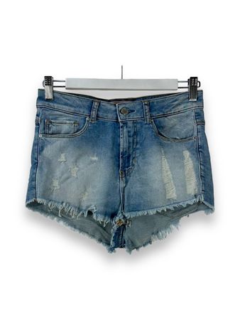 Guess Jeans Shorts Damen Gr. 28 / M Destroyed Look Hot Pants