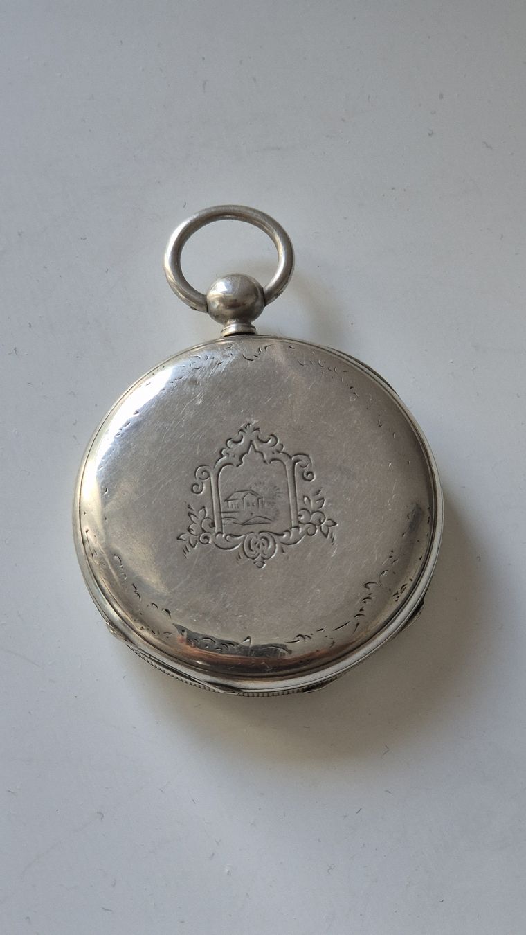 Orologi: Rare Silber TU mit Zifferblatt von Willy Keller, handbemalt – Usato da Marbach SG venduto da Zippo1401 3