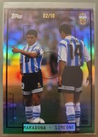 Topps Focus 2025 Argentina MARADONA / SIMEONE GOLD 2/10 MINT