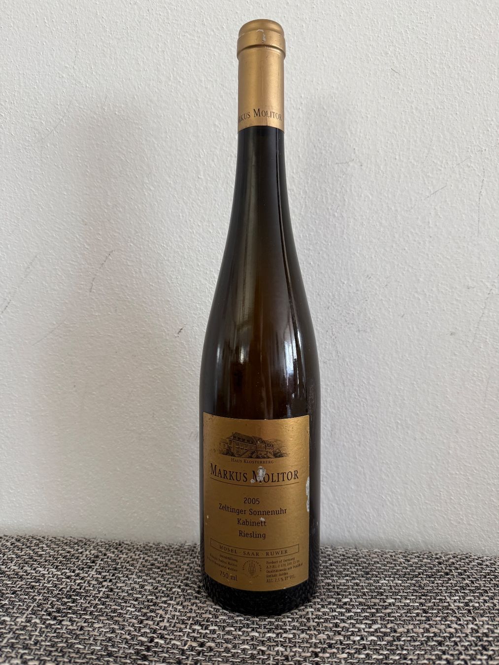 Wein: 1 Fl. Markus Molitor Kabinet 2005 0,75 – Gebraucht aus Dietikon von Nesh