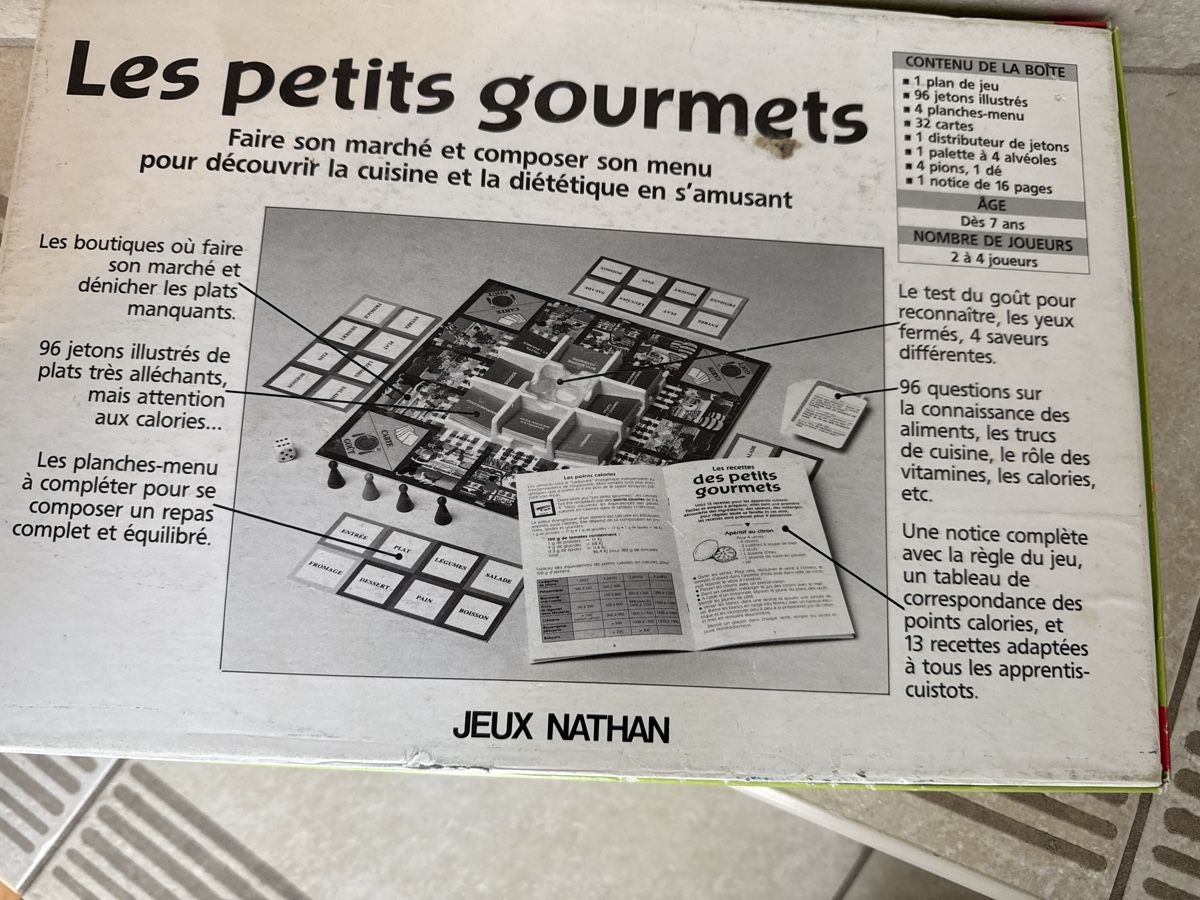 Giochi: Jeu de société les petits gourmets Nathan – Usato da Blonay venduto da Simba1094 2