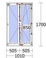 VEKA Kunststoff Fenster 1010x1700 Neu