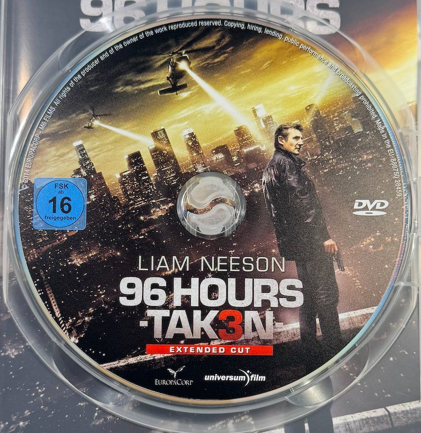 Alle DVDs: DVD 96 HOURS - TAK3N - LIAM NEESON - EXTENDET CUT – Gebraucht aus Wisen von gigisna 1